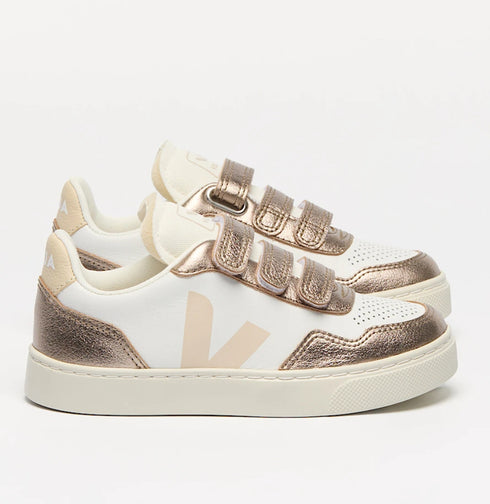 Veja small V-90 white sable bronze